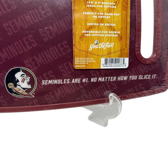 Florida State Seminoles 14.5" x 9" Cutting Board Reversible Officially Licensed - Picture 2 of 8